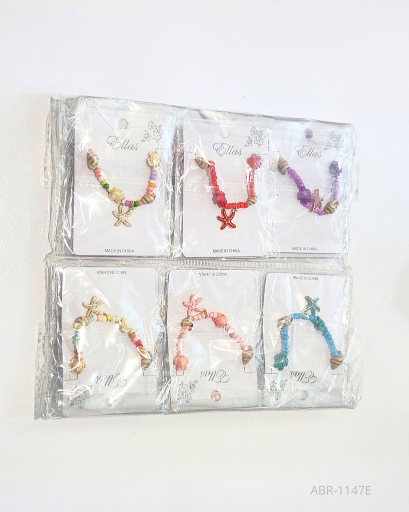PULSERAS ESTRELLA DEL MAR COLORES