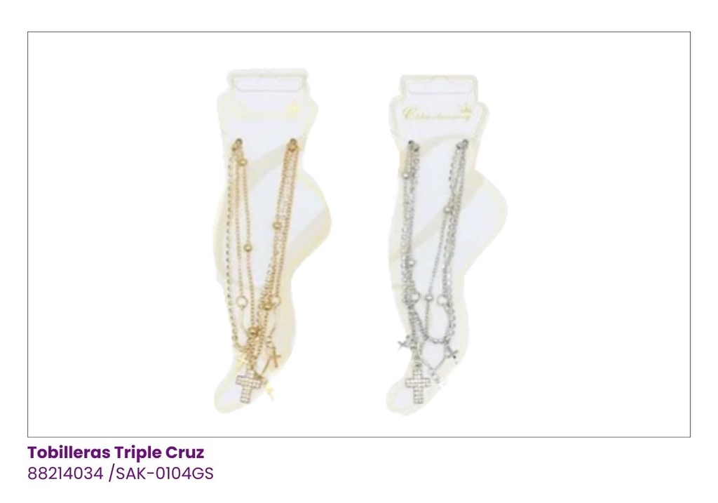 TOBILLERAS TRIPLE CRUZ