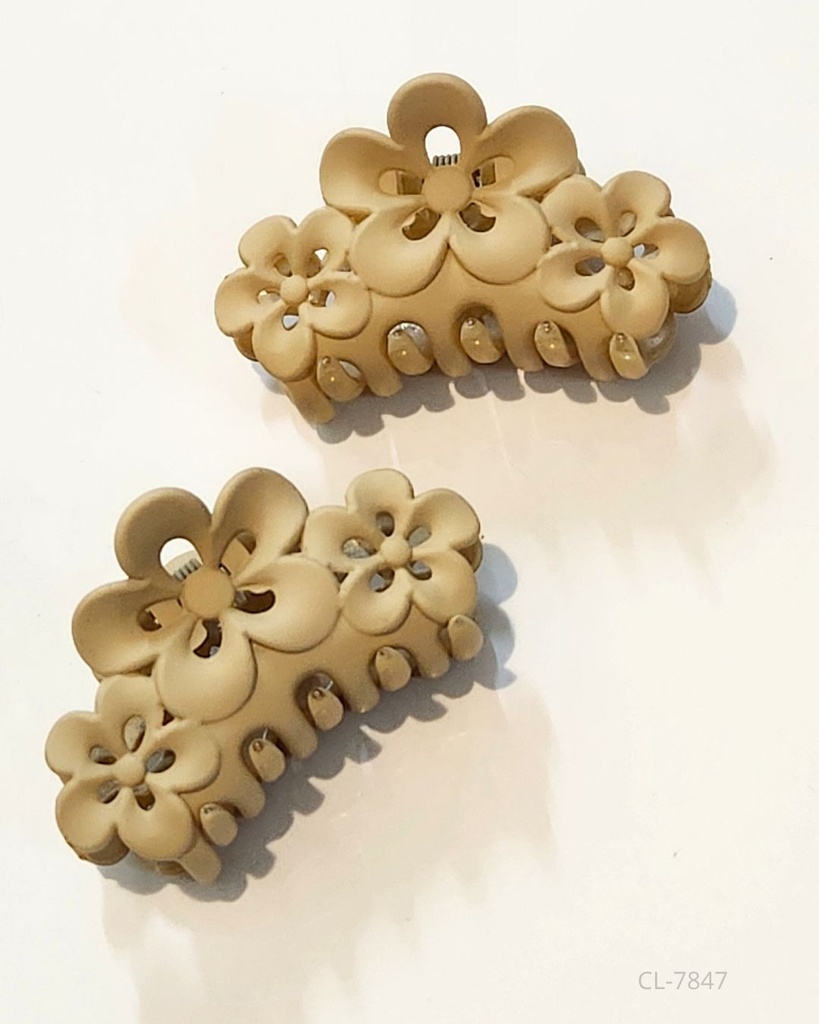 GANCHETAS ACRILICAS MATE FLOR SET DE 2