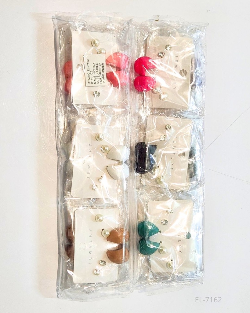 ZARCILLOS GOTAS CHUNKY MATE SET DE 3