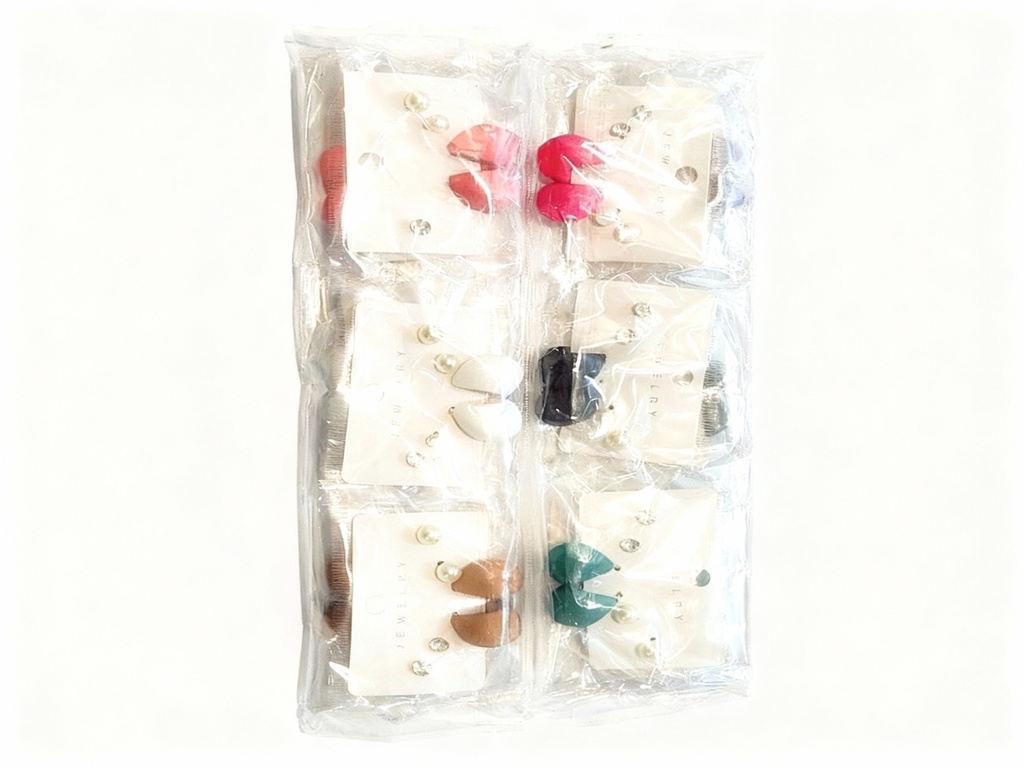 ZARCILLOS GOTAS CHUNKY MATE SET DE 3