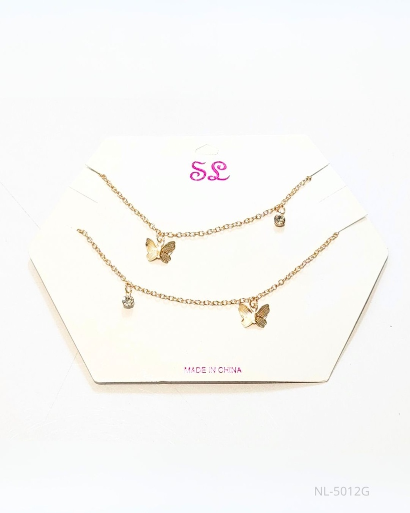 COLLARES MARIPOSA SET DE 2