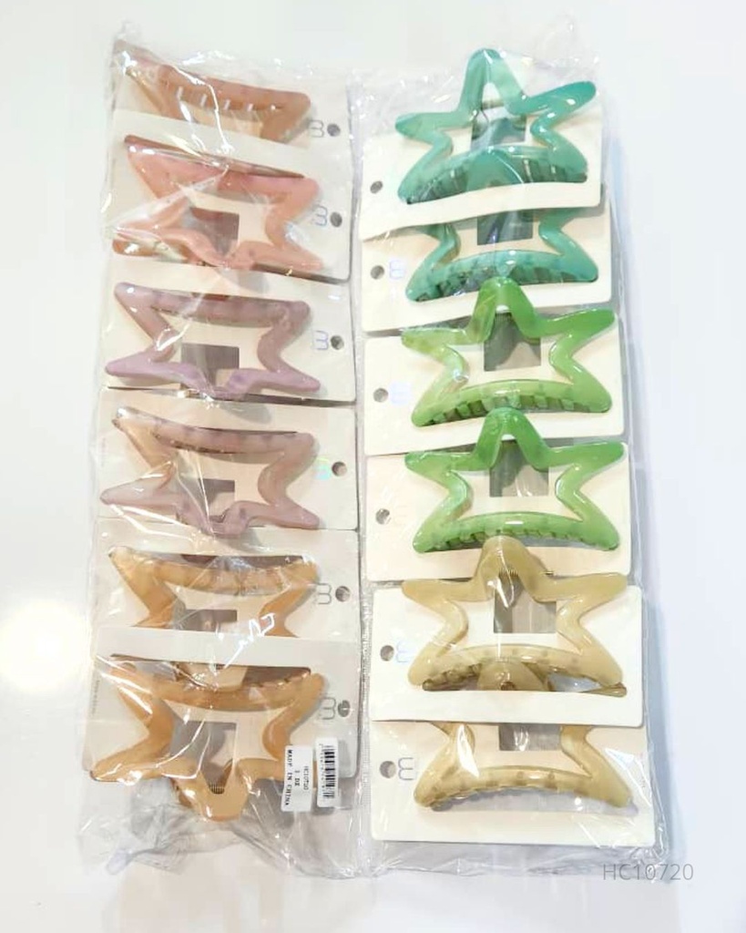 GANCHETAS ACRILICAS ESTRELLAS PASTEL