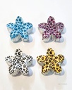 GANCHETAS ACRILICAS FLOR HAWAIANA ANIMAL PRINT  