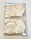 COLLARES CADENAS SET DE 3 MARIPOSA