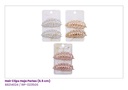 HAIR CLIPS HOJAS PERLAS STRASS