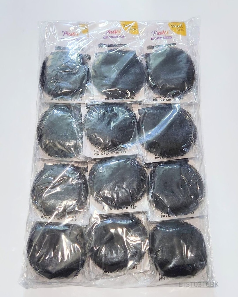 DONAS PARA EL CABELLO NEGRA (8 CM)
