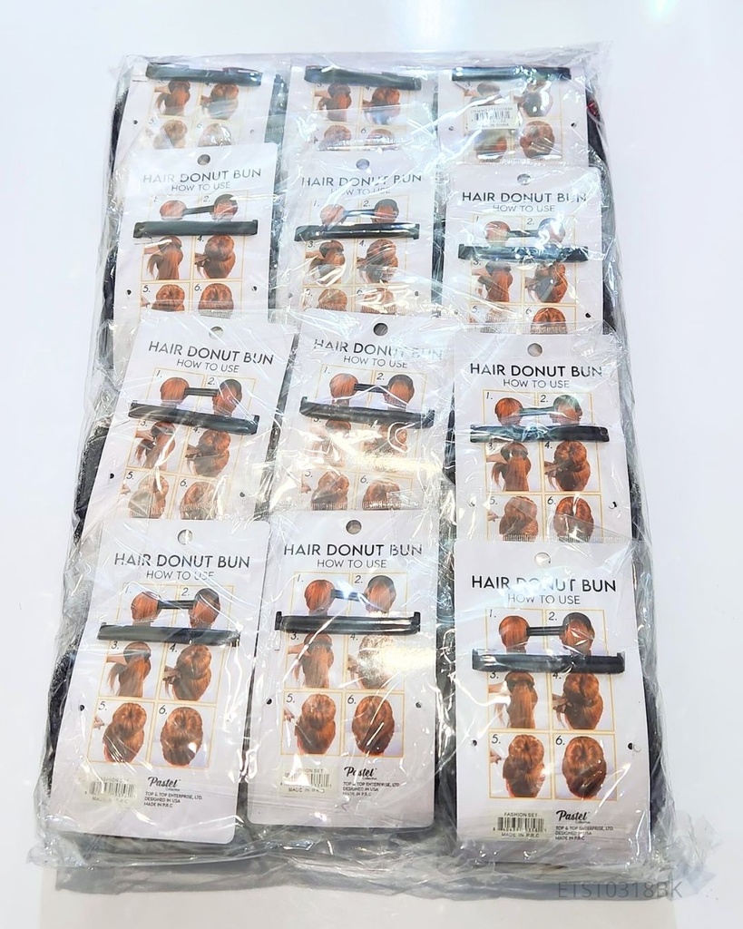 DONAS PARA CABELLO NEGRAS (12 CM)