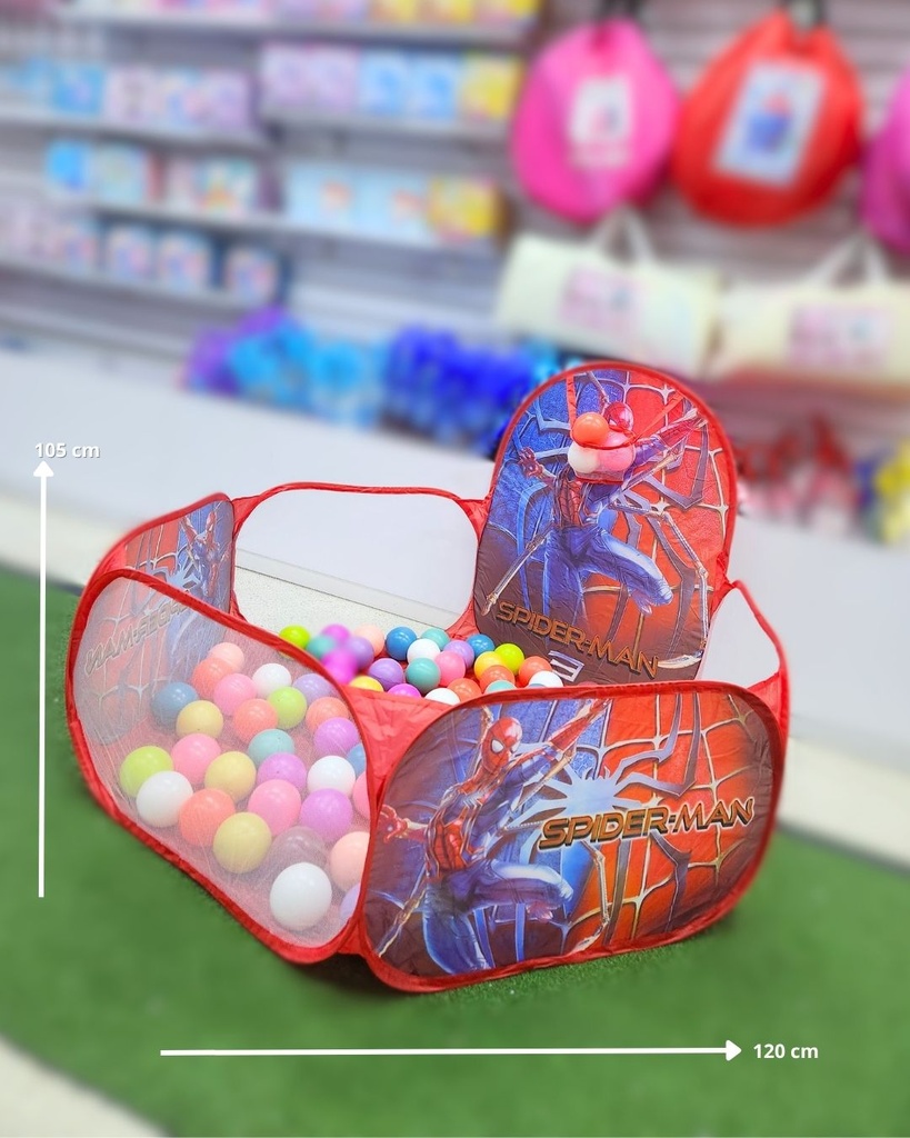 CARPAS PISCINA PELOTAS SPIDERMAN (120X38 CM)