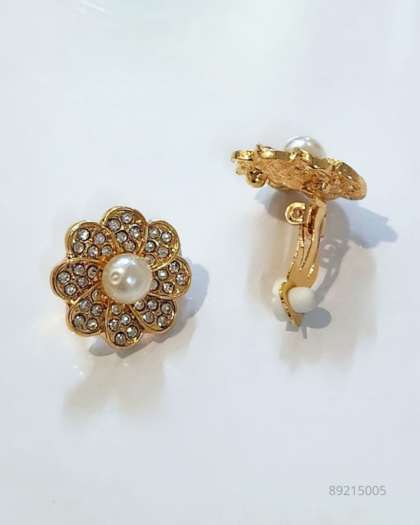 ZARCILLO PRESION STRAS PERLA FLOR