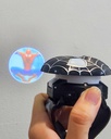 RELOJ PROYECTOR SPIDER MAN NEGRO