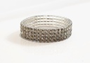 PULSERAS STRASS PLATEADA