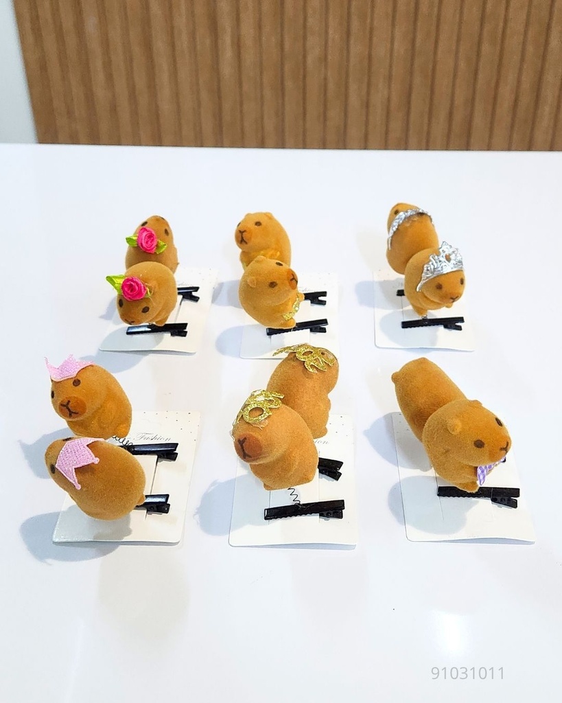 GANCHOS CAPYBARA SET DE 2
