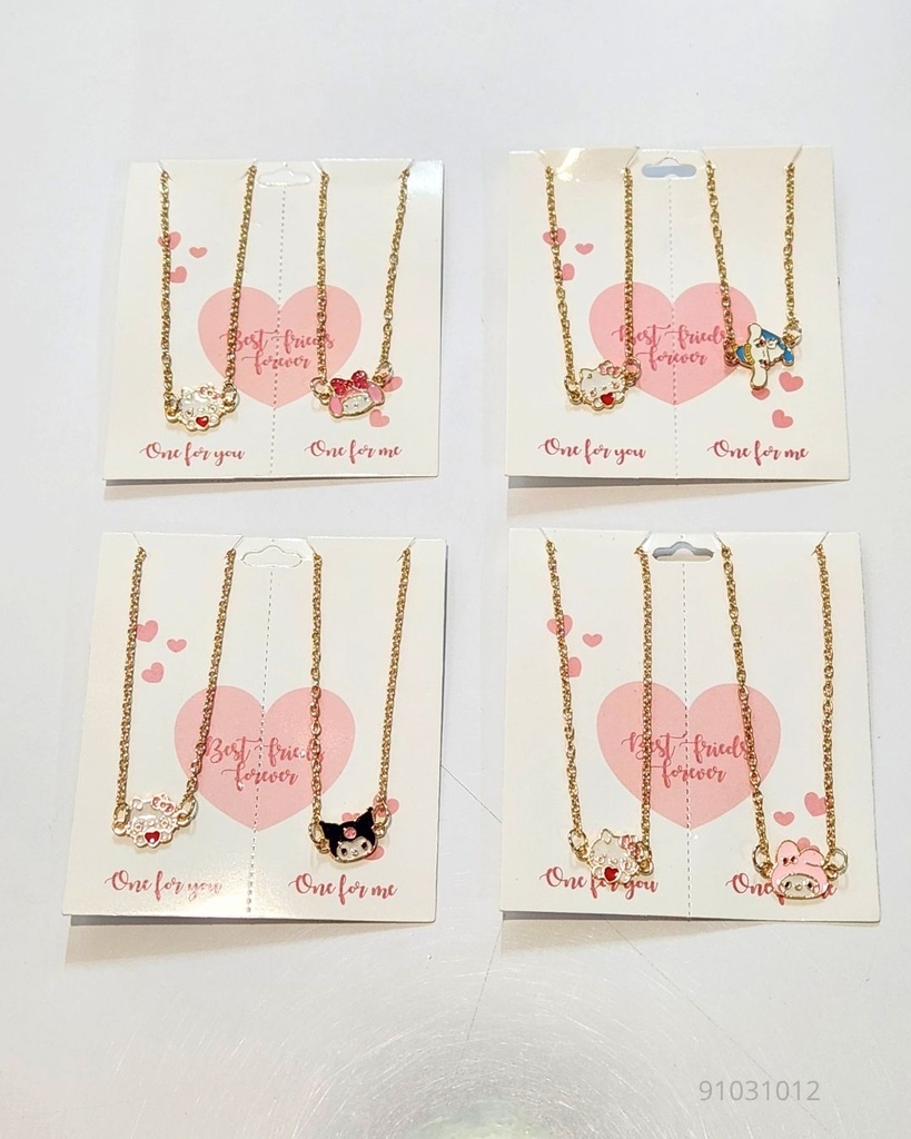 COLLARES BEST FRIENDS SANRIO SET DE 2