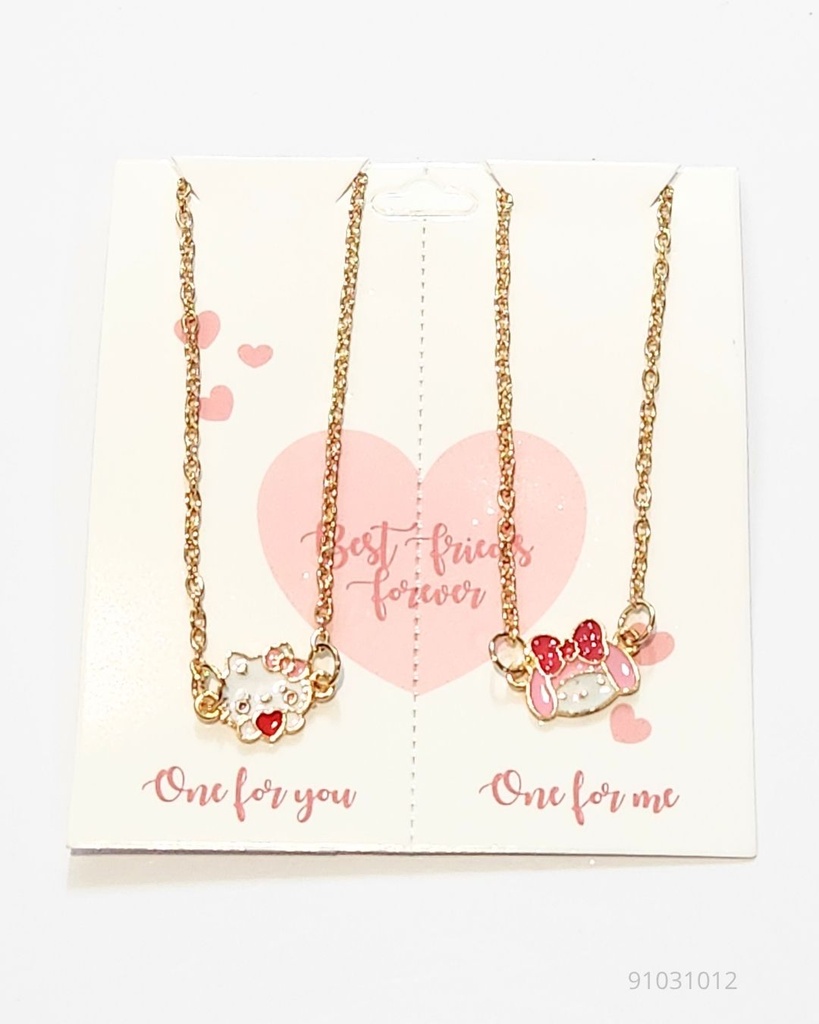 COLLARES BEST FRIENDS SANRIO SET DE 2