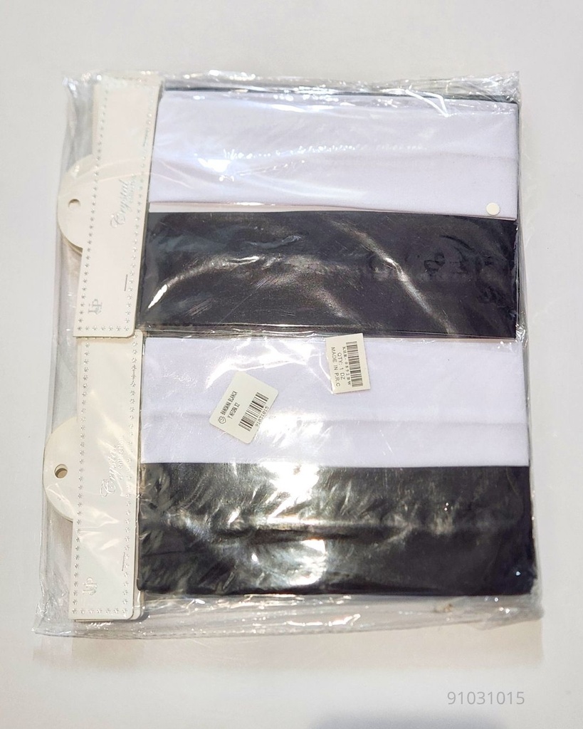 BANDANAS BLANCA Y NEGRA SET DE 2