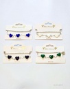 PULSERAS CORAZON SET DE 3