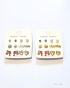 ZARCILLOS TOPITOS CORAZON SET 6