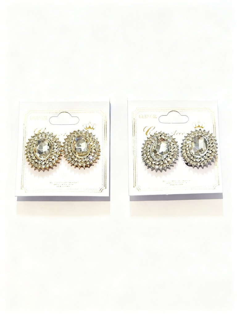 ZARCILLOS CLIP PIEDRA