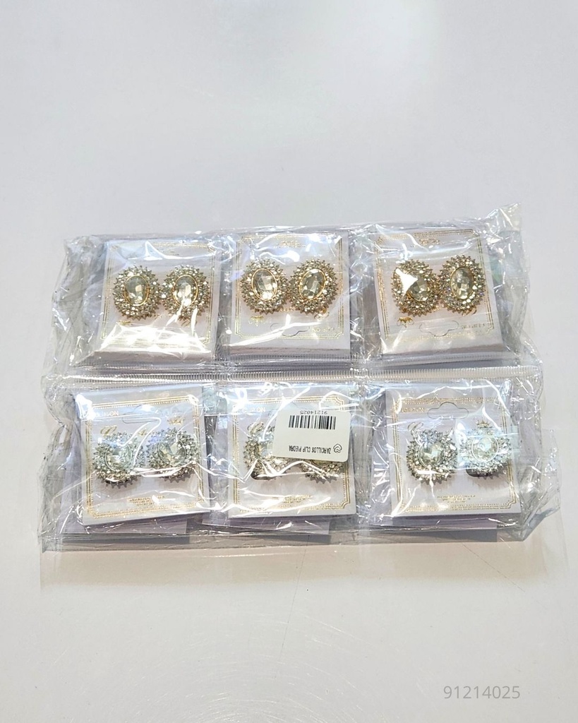 ZARCILLOS CLIP PIEDRA