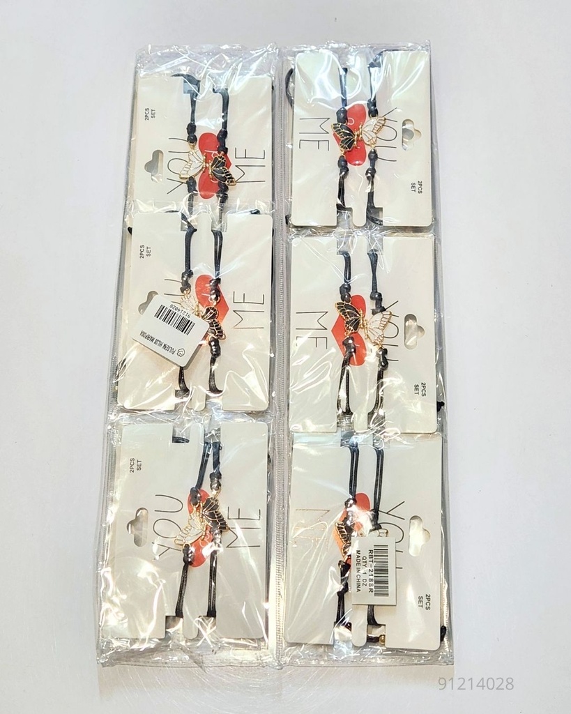 PULSERAS HILOS MARIPOSA