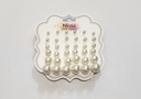 ZARCILLOS PERLITAS SET DE 18 PARES