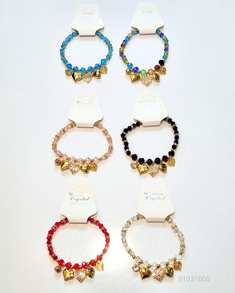 PULSERAS PEPITAS CORAZON