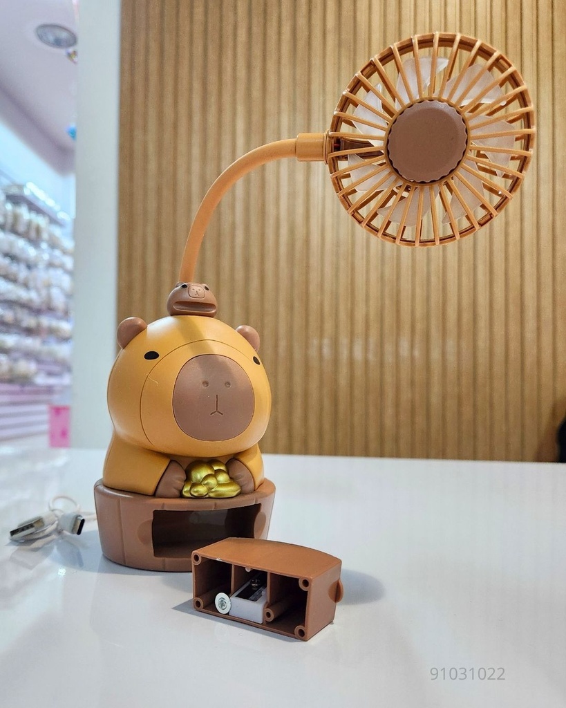 VENTILADORES CAPYBARA CON SACAPUNTAS