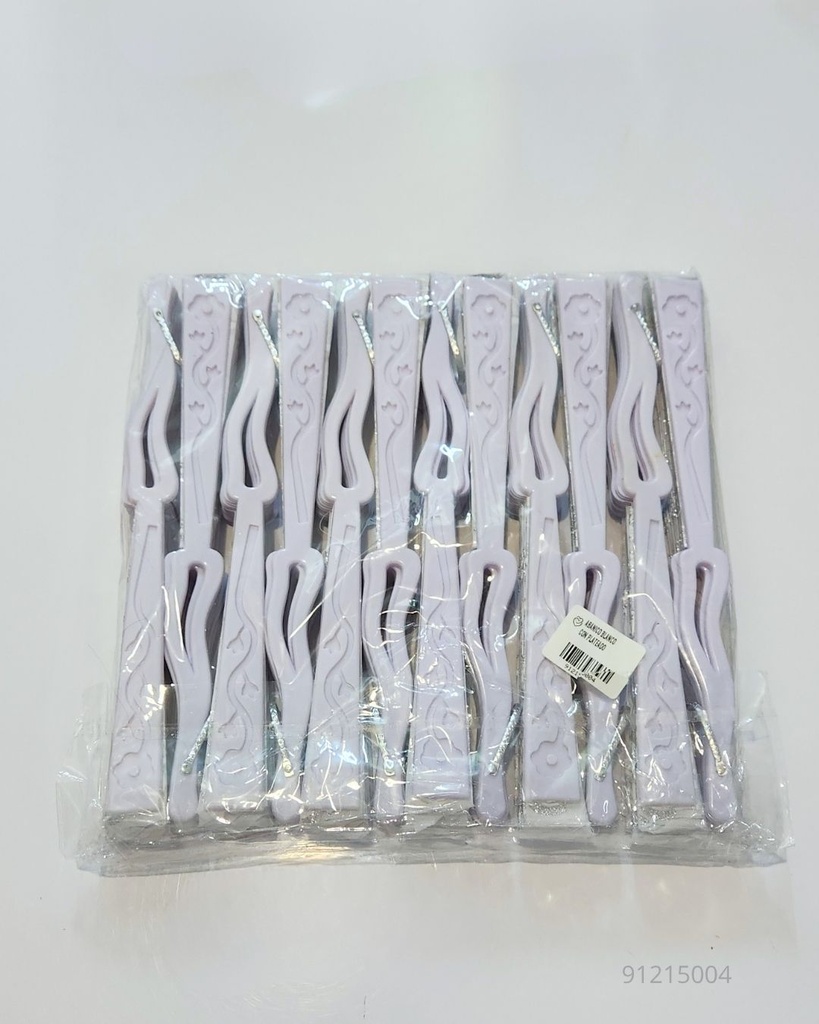 ABANICOS BLANCO CON PLATEADO