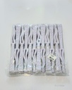 ABANICOS BLANCO CON PLATEADO