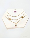 COLLARES MARIPOSA SET DE 3