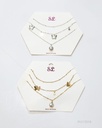 COLLARES MARIPOSA SET DE 3