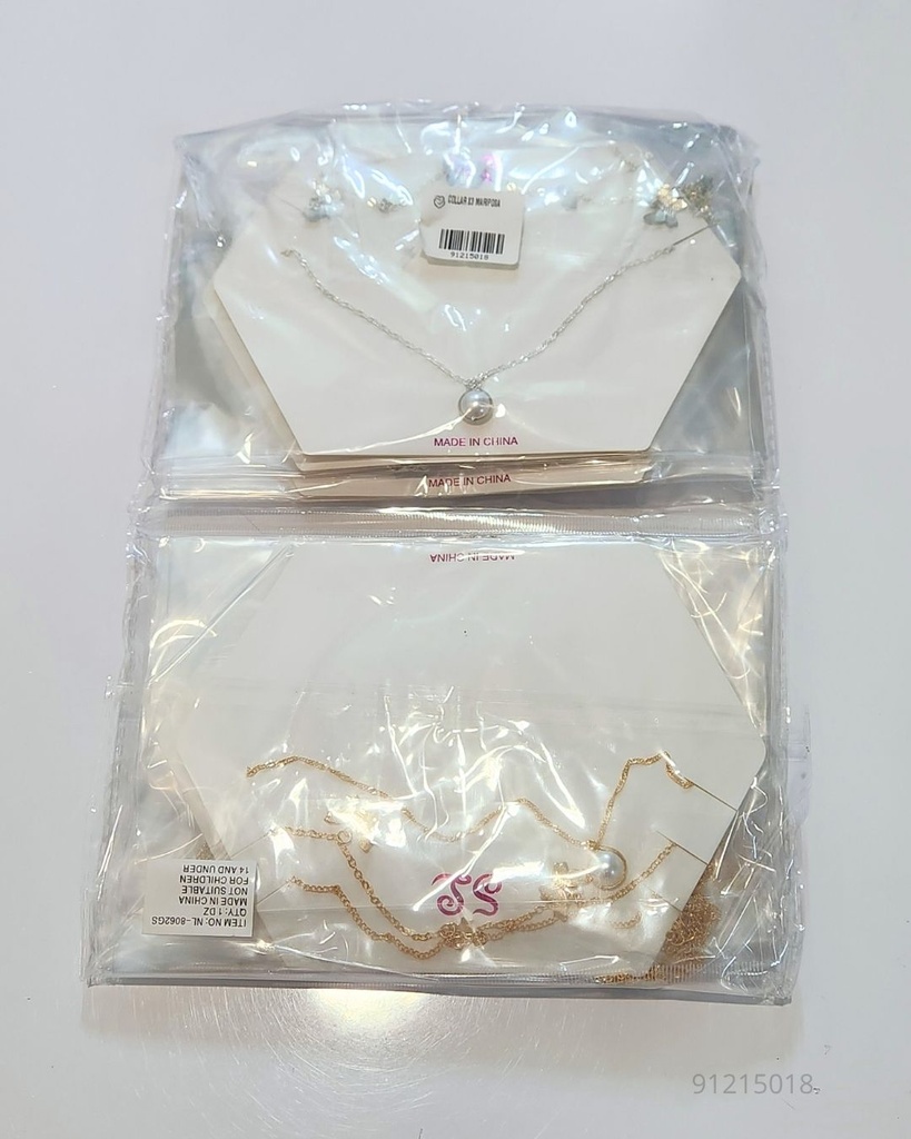 COLLARES MARIPOSA SET DE 3
