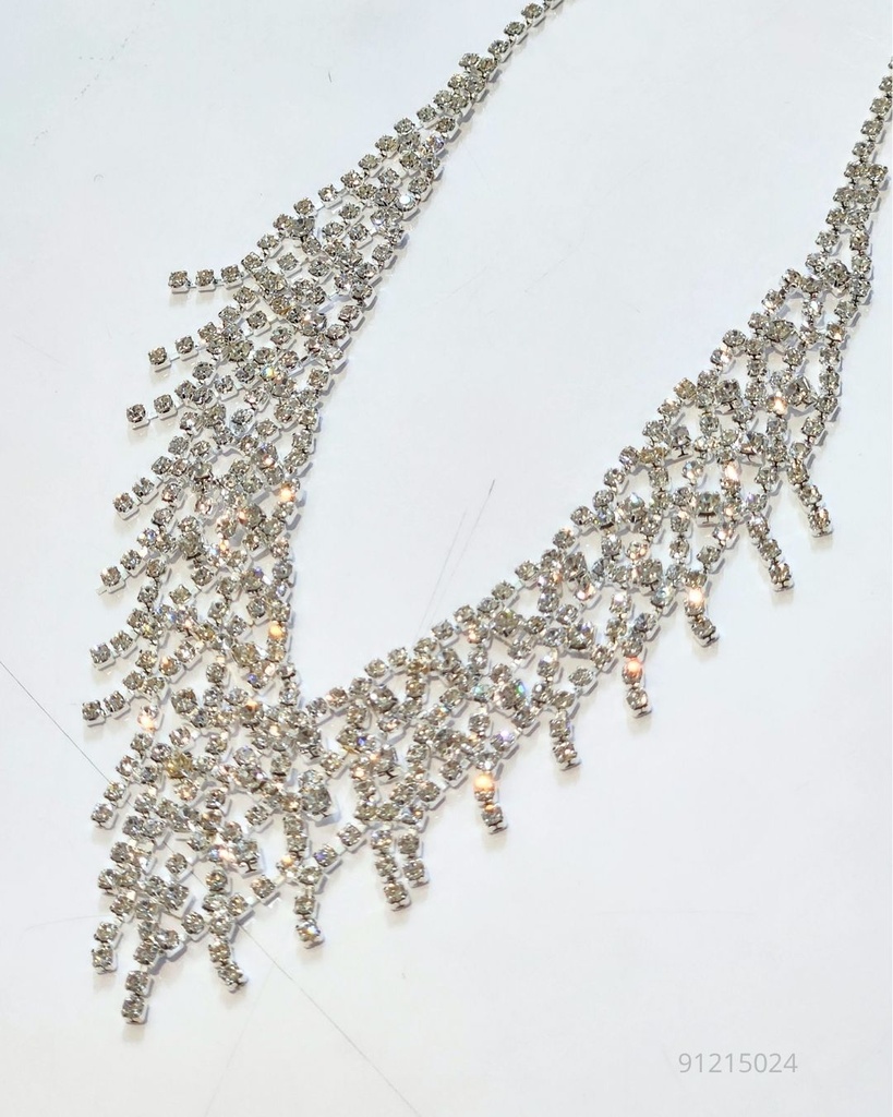 COLLARES FINO STRASS (NKL-5204S)