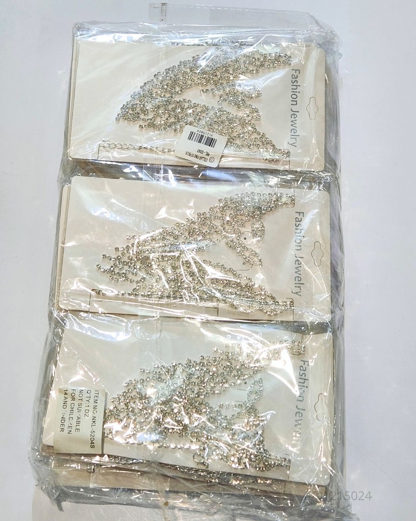 COLLARES FINO STRASS (NKL-5204S)