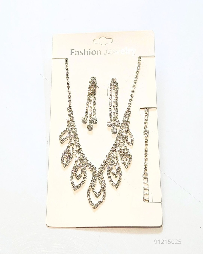 COLLARES FINO STRASS (NKL-6447S)