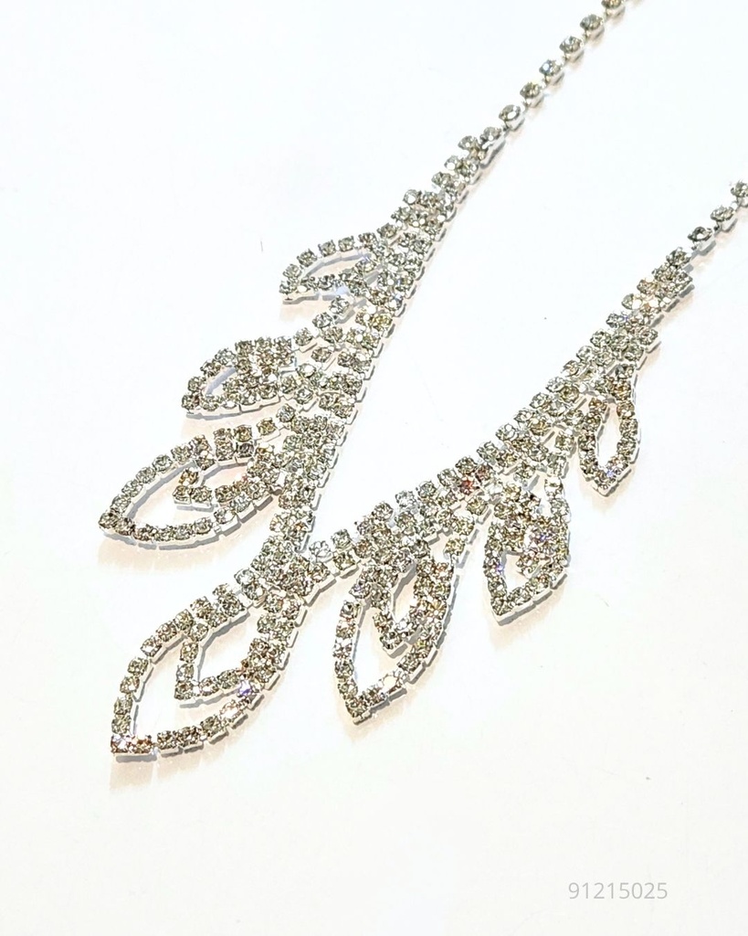 COLLARES FINO STRASS (NKL-6447S)