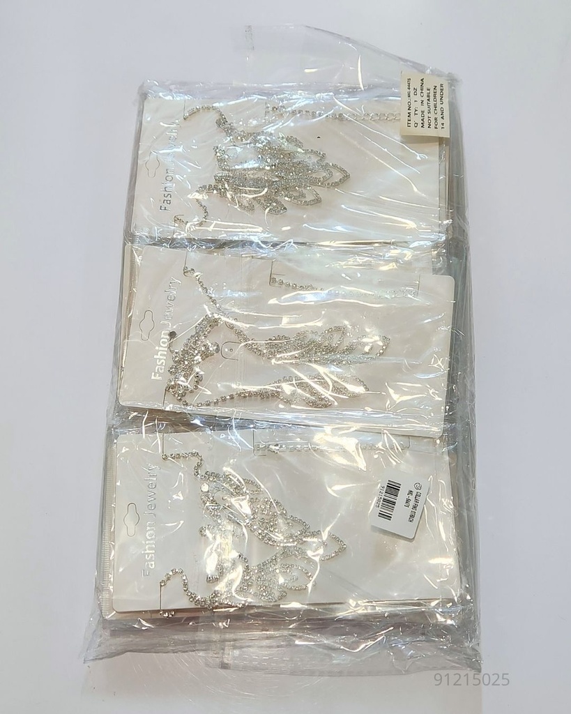 COLLARES FINO STRASS (NKL-6447S)