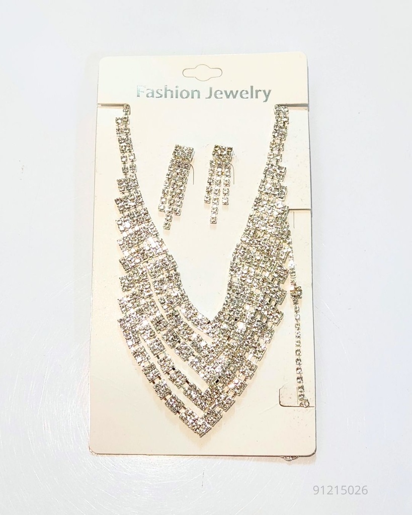 COLLARES FINO STRASS (NKL-5200S)