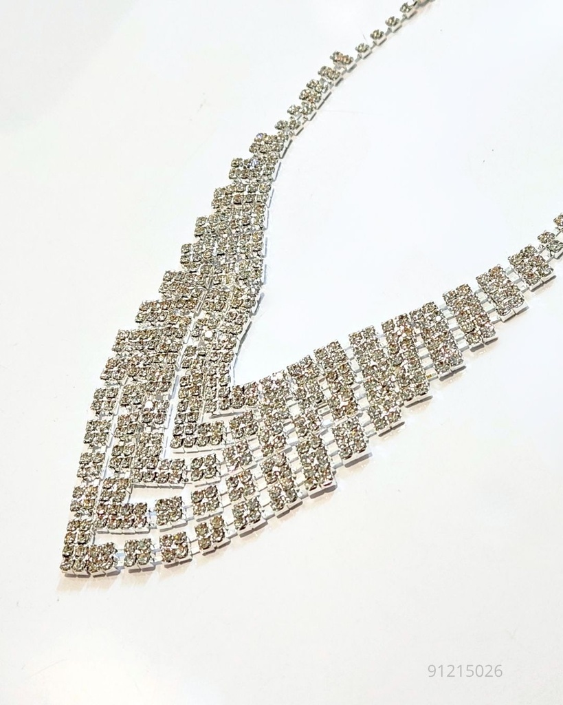 COLLARES FINO STRASS (NKL-5200S)