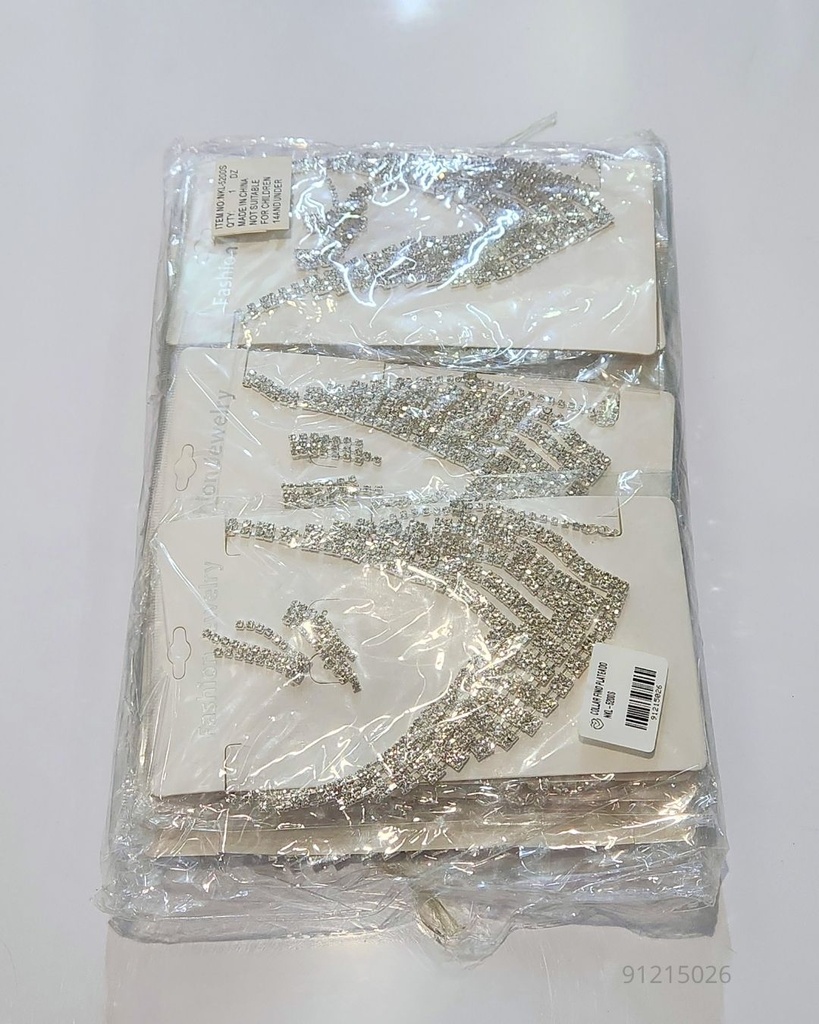 COLLARES FINO STRASS (NKL-5200S)