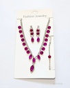 COLLARES FINO STRASS COLORES (NKL-6442S)