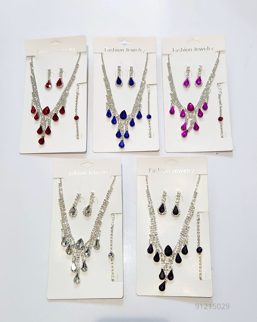 COLLARES FINO COLORES STRAS (NKL-6443S)