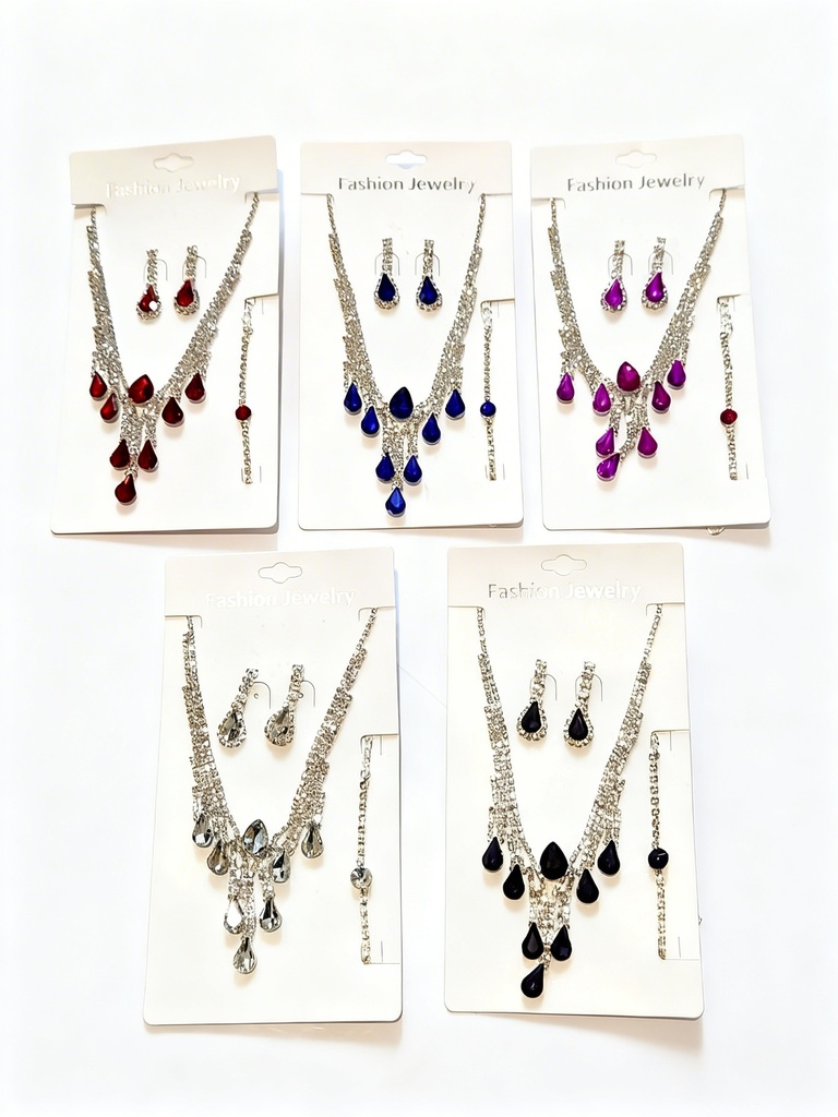 COLLARES FINO COLORES STRAS (NKL-6443S)