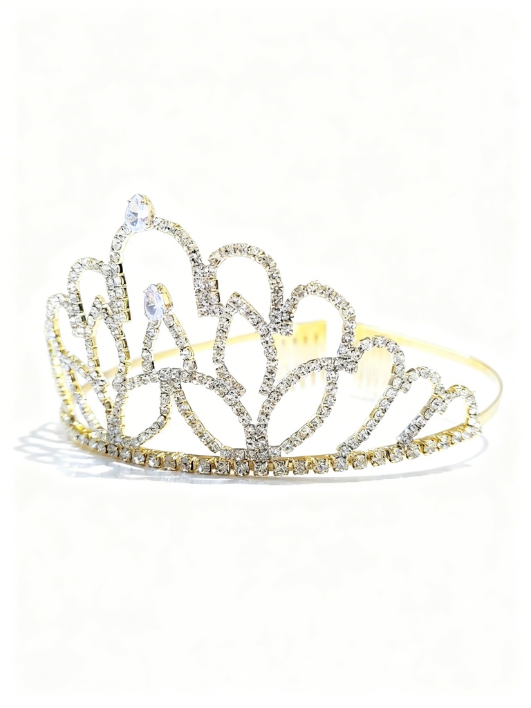 TIARAS CORONAS DORADA (HHL-6693G)
