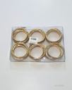 PULSERAS STRASS DORADA