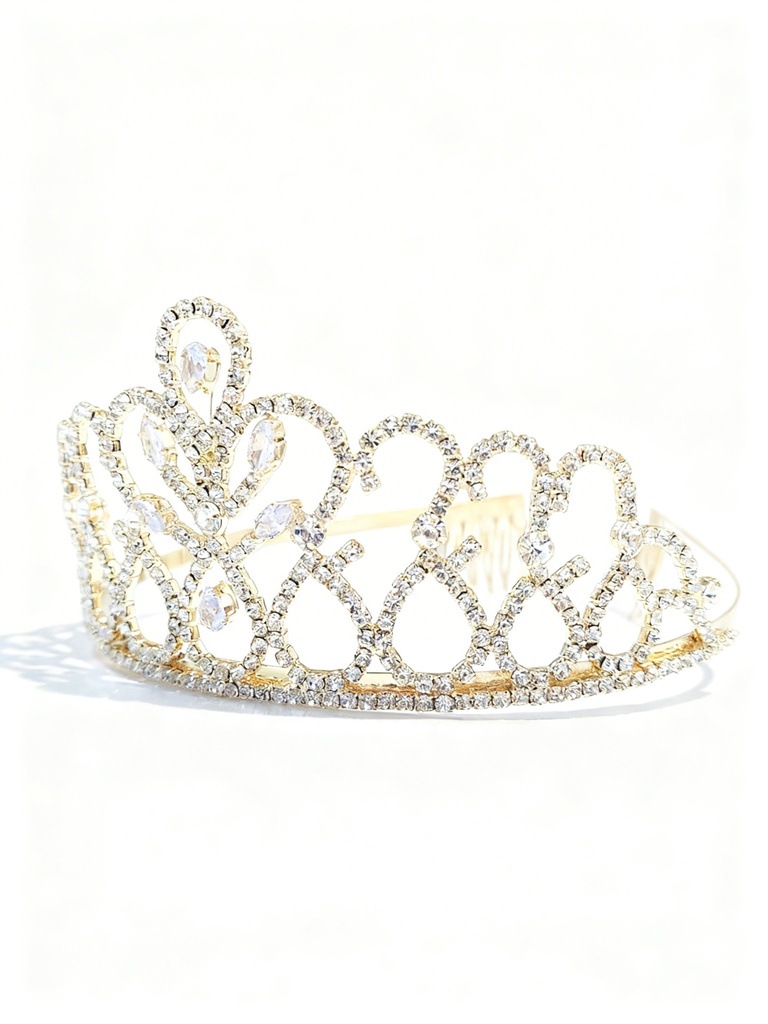 TIARAS CORONAS DORADAS (HHL-6694G)