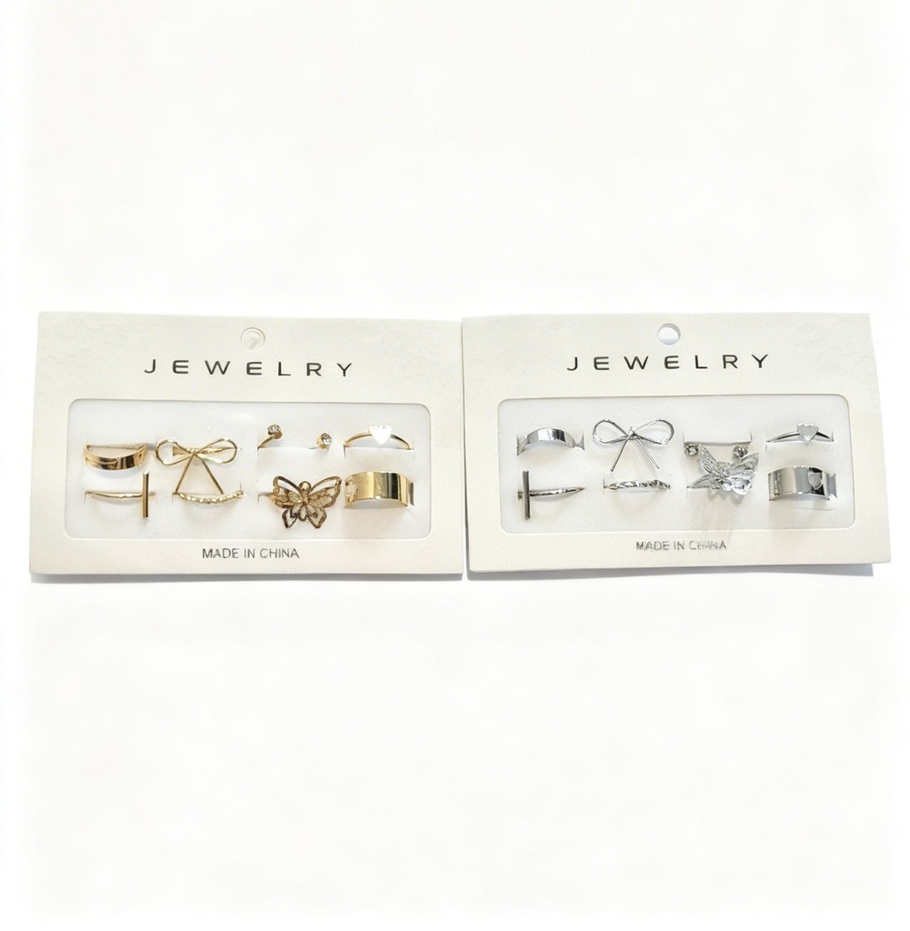 ANILLOS LAZOS SET DE 8