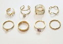 ANILLOS CORAZON SET DE 8
