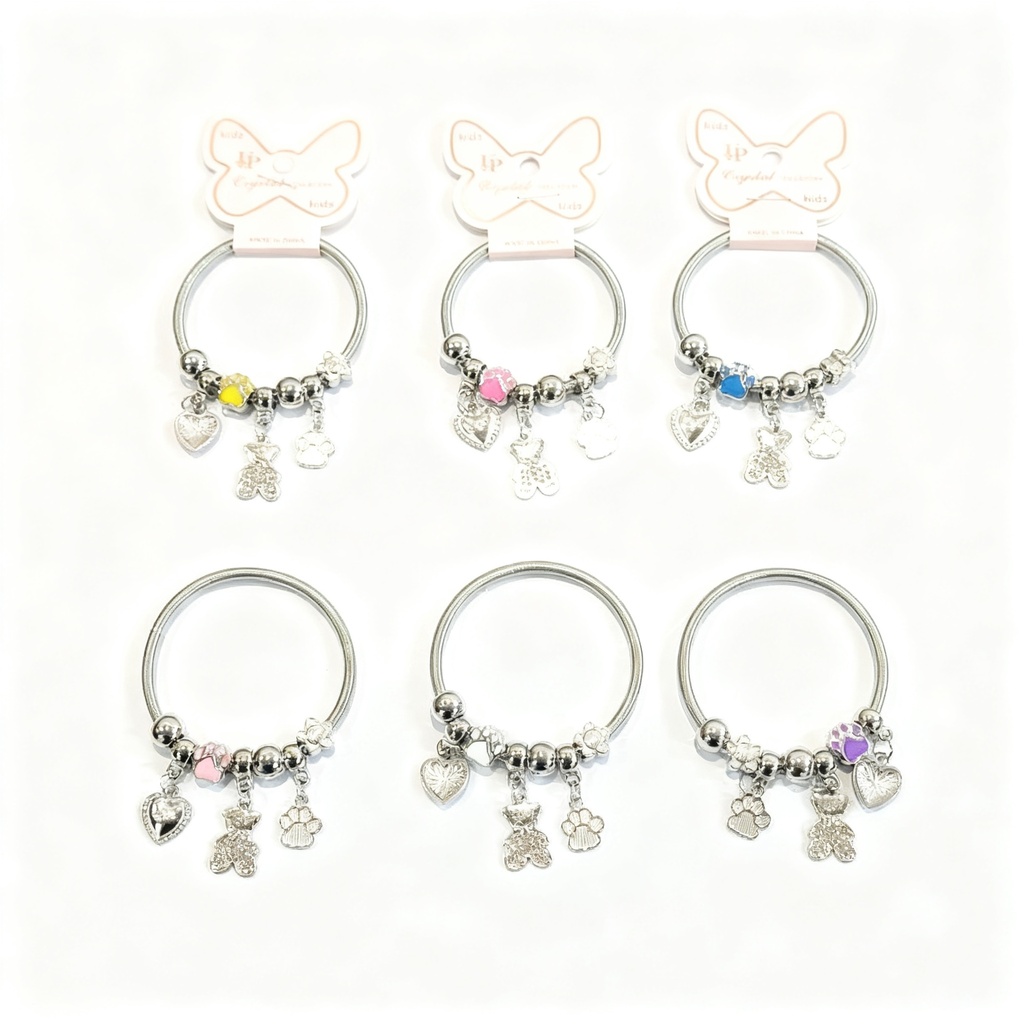 PULSERAS PANDORAS PARA NIÑAS OSO